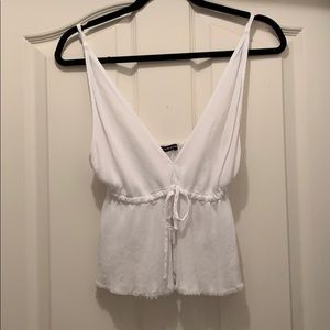 White brandy tank top